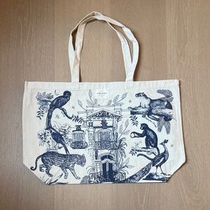 Sezane Tote Bag with Animal Print